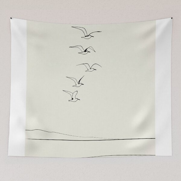 Item preview, Minimalist seagulls in Flight designed and sold by lautir.