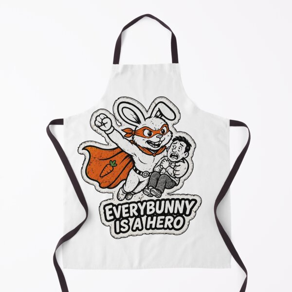 Item preview, EveryBunny Is A Hero – Superhero Bunny Sticker, T-Shirt & Hoodie designed and sold by bunnymode.