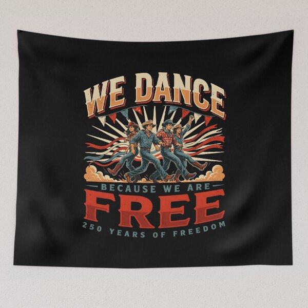 Item preview, We Dance Because We Are Free Patriotic Dance Lover  designed and sold by Redgiant87x.