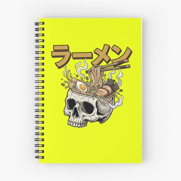 Item preview, Ramen Skull Bowl Japanese Food Illustration designed and sold by sergiuvechiu.