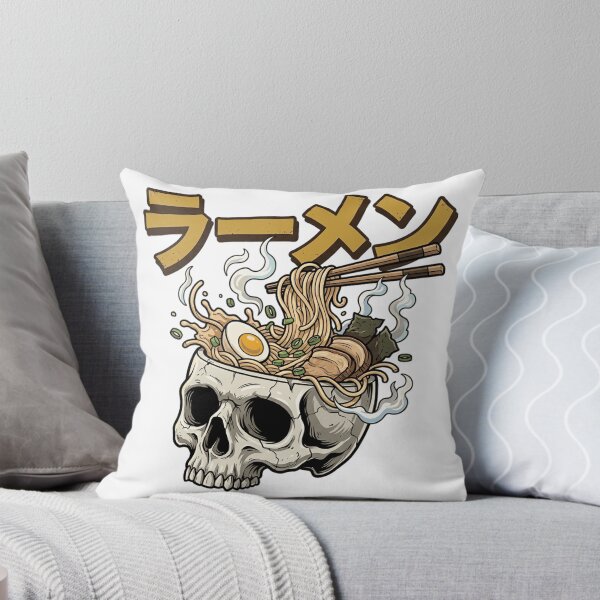 Item preview, Ramen Skull Bowl Japanese Food Illustration designed and sold by sergiuvechiu.
