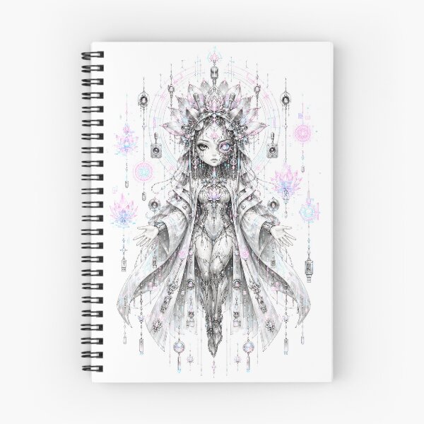Item preview, Chrome Lotus Idol – Synthetic Shrine Pop Goddess designed and sold by ShadowSpriteArt.