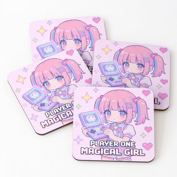 Item preview, Player One Magical Girl Retro Handheld Gaming Pixel Art designed and sold by PotionPixelArt.