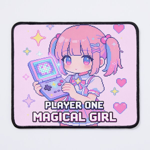 Item preview, Player One Magical Girl Retro Handheld Gaming Pixel Art designed and sold by PotionPixelArt.