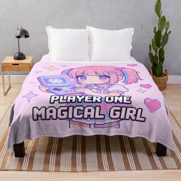 Item preview, Player One Magical Girl Retro Handheld Gaming Pixel Art designed and sold by PotionPixelArt.