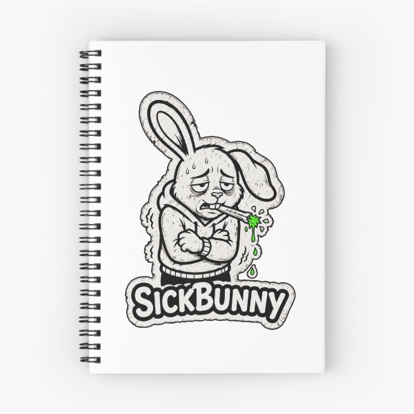 Item preview, SickBunny – Funny Sick Rabbit Sticker, T-Shirt & Hoodie designed and sold by bunnymode.