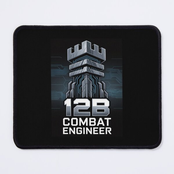 Item preview, 12B Combat Engineer — U.S. Army MOS Castle Tech Emblem Military Engineering Design designed and sold by GFamilyC.
