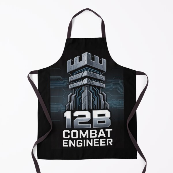 Item preview, 12B Combat Engineer — U.S. Army MOS Castle Tech Emblem Military Engineering Design designed and sold by GFamilyC.