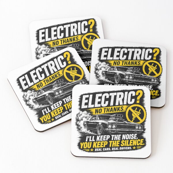 Item preview, Electric? No Thanks | American Muscle Car T-Shirt designed and sold by LukWer.