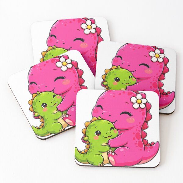 Item preview, Cute Mommy and Baby Dinosaur Hug designed and sold by DailyDoodlesBySumbul.