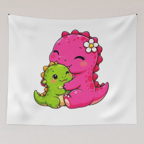 Item preview, Cute Mommy and Baby Dinosaur Hug designed and sold by DailyDoodlesBySumbul.