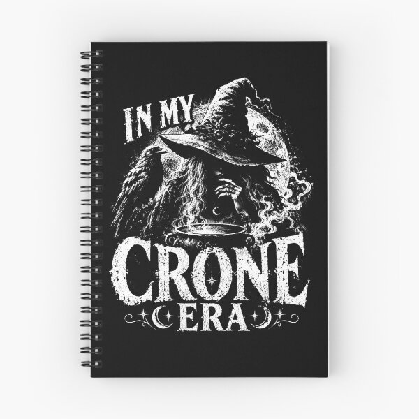 Item preview, In My Crone Era – Gothic Witch Raven Cauldron Spooky Feminine Design designed and sold by PosiMCreations.