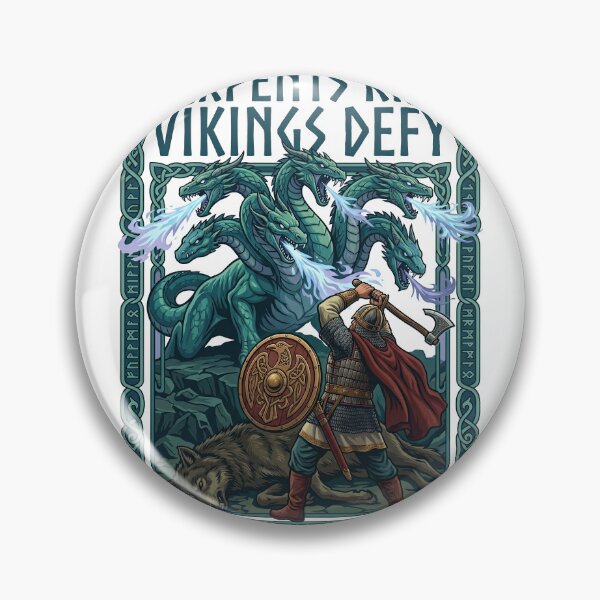 Item preview, Serpents Rise Vikings Defy Norse Mythology Warrior designed and sold by TeeARTHY.