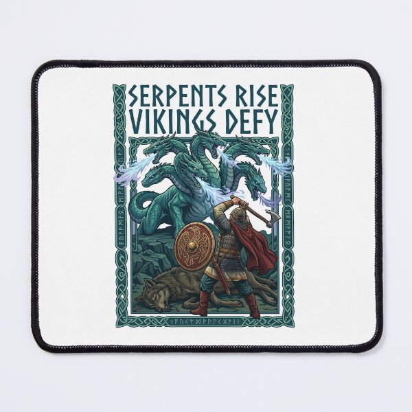 Item preview, Serpents Rise Vikings Defy Norse Mythology Warrior designed and sold by TeeARTHY.