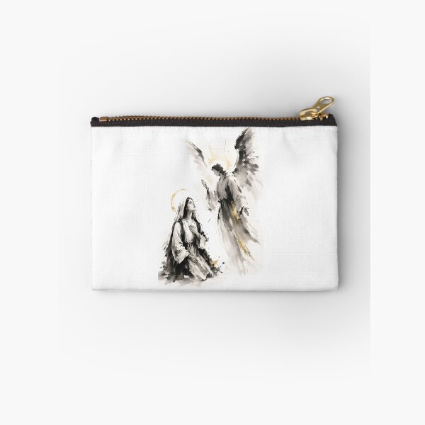 Item preview, The Annunciation Angel and Mary Ink Wash Art designed and sold by Phos Creatives.