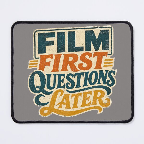 Item preview, Film First Questions Later Photography Tee designed and sold by Golden Era Studio.