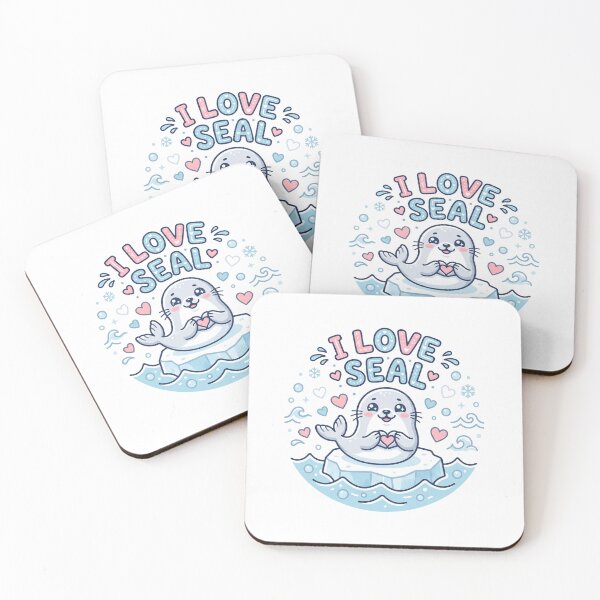 Item preview, Cute Baby Seal with Heart | I Love Seal Animal Lover Gift designed and sold by Happy-Pinnacle.