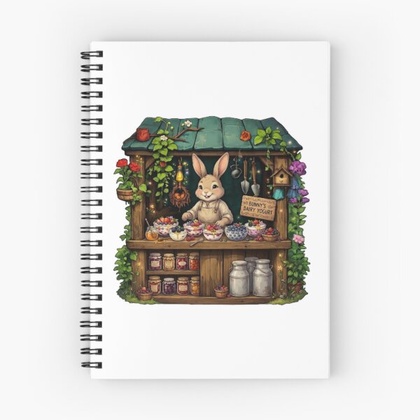 Item preview, Bunny's Dairy Yogurt | Cozy Woodland Dairy Shop | Enchanted Rabbit Café | Cottagecore Farm Stand | Whimsical Forest Market | Magical Sticker designed and sold by MrDev.