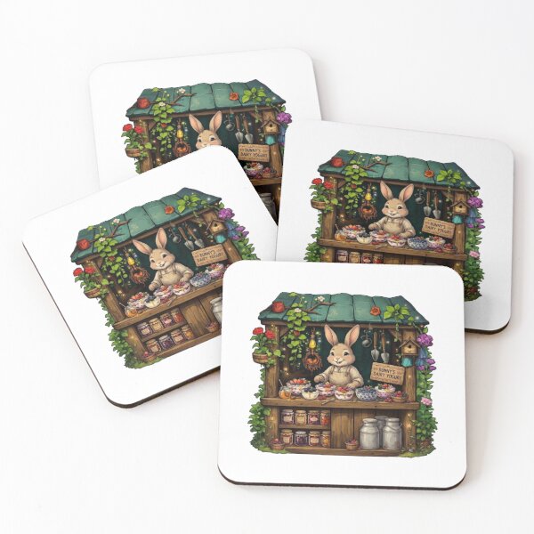 Item preview, Bunny's Dairy Yogurt | Cozy Woodland Dairy Shop | Enchanted Rabbit Café | Cottagecore Farm Stand | Whimsical Forest Market | Magical Sticker designed and sold by MrDev.
