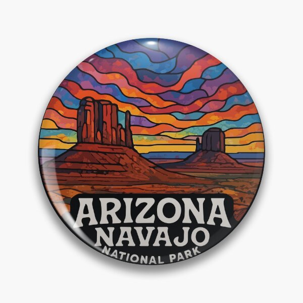 Item preview, Navajo Arizona National Park Colorful Stained Glass Travel designed and sold by TomFrontierArt.