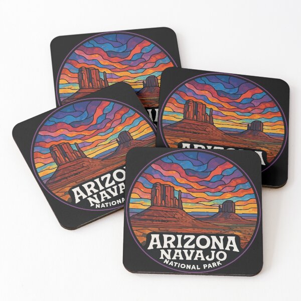 Item preview, Navajo Arizona National Park Colorful Stained Glass Travel designed and sold by TomFrontierArt.