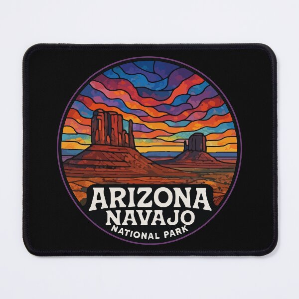 Item preview, Navajo Arizona National Park Colorful Stained Glass Travel designed and sold by TomFrontierArt.
