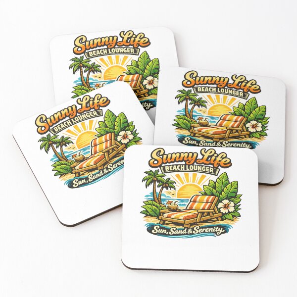 Item preview, Sun, Sand & Serenity Sunny Life beach lounger designed and sold by DPBTees70.