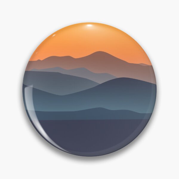 Item preview, Asheville Mountains Skyline at Sunset designed and sold by hatsharpener.