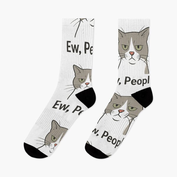 Item preview, Sarcastic Cat Ew People Funny Design Antisocial Meme Grumpy Cat designed and sold by Cat-astrophes.