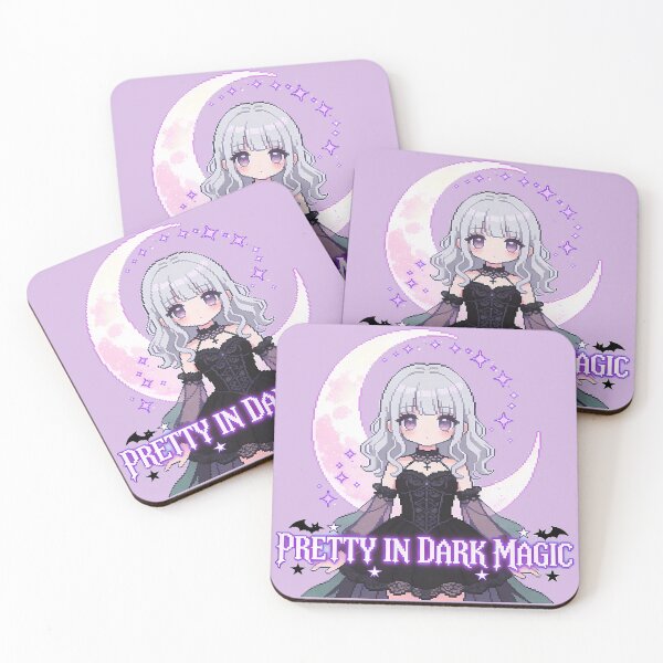 Item preview, Pretty in Dark Magic - Gothic Lolita Moon Pixel Art designed and sold by PotionPixelArt.
