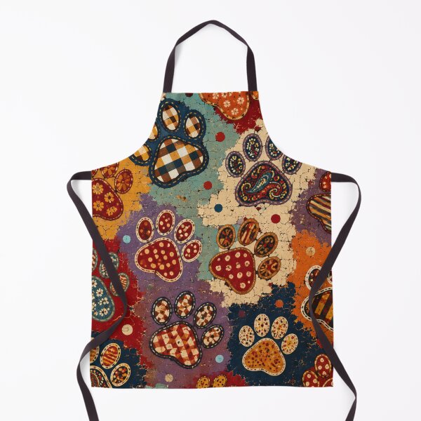 Item preview, Boho Paw Print Pattern Colorful Folk Art Design designed and sold by Mindworx21.