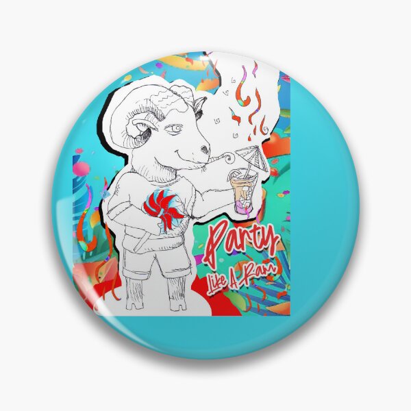 Item preview, Party Like A Ram (Original Drawing by ACCI)  designed and sold by VanyssaGraphics.