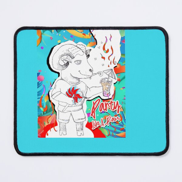 Item preview, Party Like A Ram (Original Drawing by ACCI) designed and sold by VanyssaGraphics.