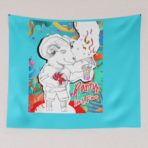 Item preview, Party Like A Ram (Original Drawing by ACCI)  designed and sold by VanyssaGraphics.
