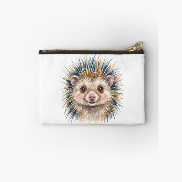 Item preview, Cute Porcupine with Colorful Electric Spikes Watercolor Portrait designed and sold by VibranPalette.