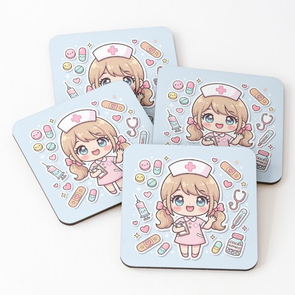 Item preview, Cute Kawaii Chibi Nurse Sticker Pastel Nursing Student  designed and sold by Arobinoz.