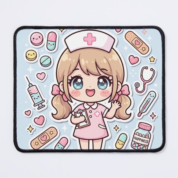 Item preview, Cute Kawaii Chibi Nurse Sticker Pastel Nursing Student designed and sold by Arobinoz.