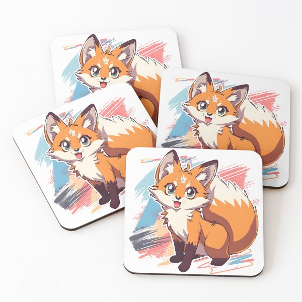 Item preview, Cute Kawaii Fox Sticker | Adorable Cartoon Fox Animal Illustration designed and sold by dreamz-world.