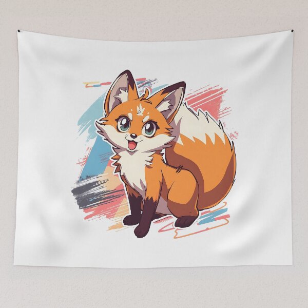 Item preview, Cute Kawaii Fox Sticker | Adorable Cartoon Fox Animal Illustration designed and sold by dreamz-world.
