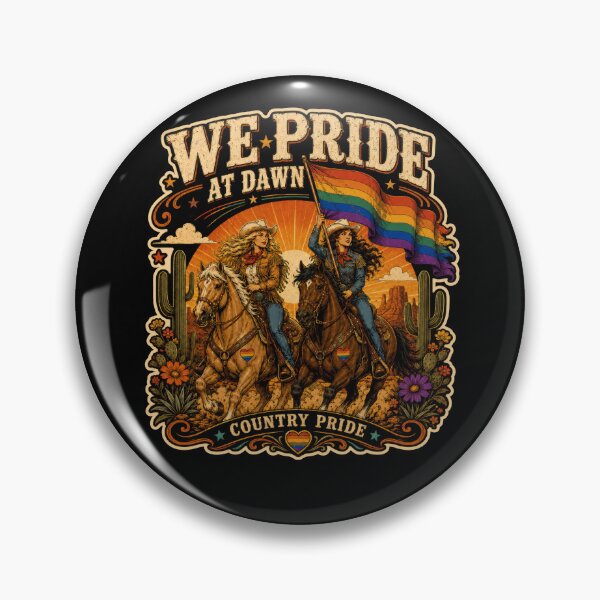 Item preview, We Pride At Dawn – LGBTQ Country Pride Western Cowgirl Rainbow Design designed and sold by PosiMCreations.