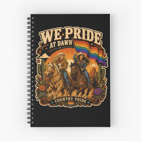 Item preview, We Pride At Dawn – LGBTQ Country Pride Western Cowgirl Rainbow Design designed and sold by PosiMCreations.