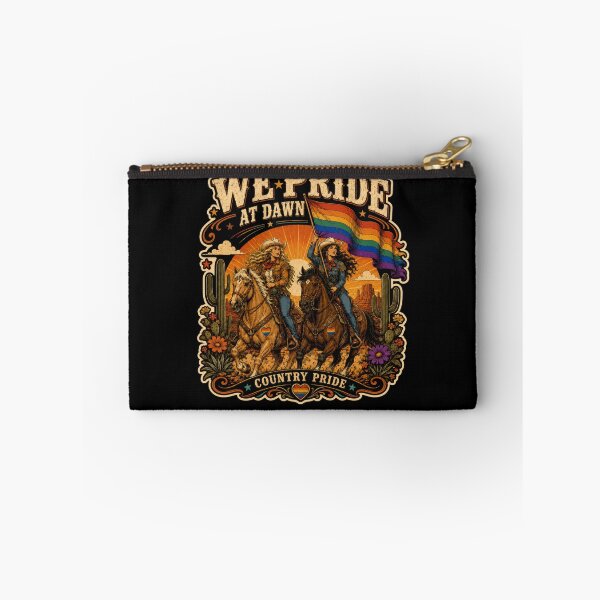 Item preview, We Pride At Dawn – LGBTQ Country Pride Western Cowgirl Rainbow Design designed and sold by PosiMCreations.