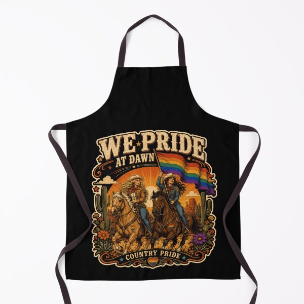 Item preview, We Pride At Dawn – LGBTQ Country Pride Western Cowgirl Rainbow Design designed and sold by PosiMCreations.