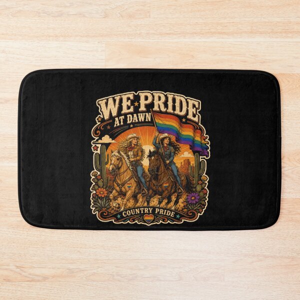 Item preview, We Pride At Dawn – LGBTQ Country Pride Western Cowgirl Rainbow Design designed and sold by PosiMCreations.