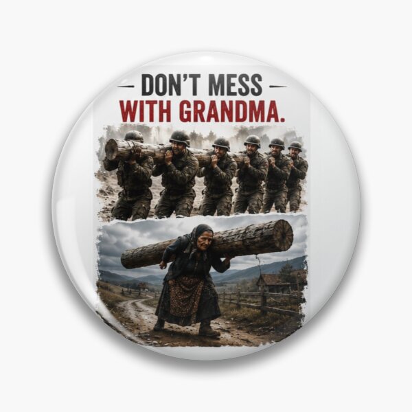 Item preview, Don't Mess With Grandma - Funny Eastern European Meme Sticker designed and sold by Scro-Ciob-Shop.