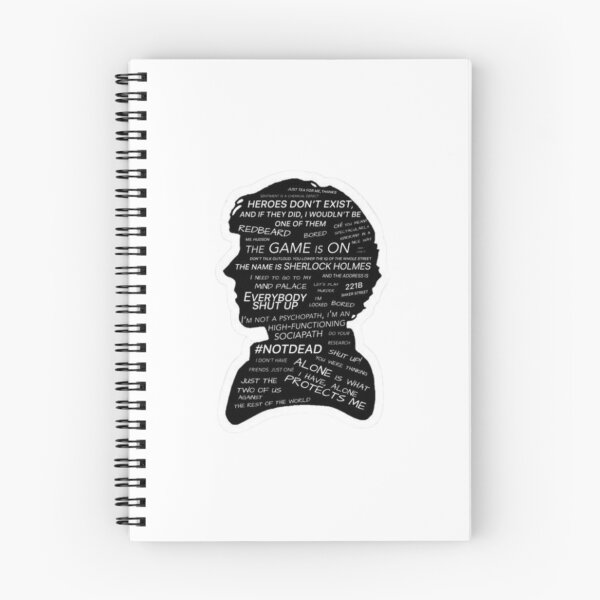 Item preview, Sherlock Holmes Quote Silhouette | BBC Sherlock Inspired Detective Fan Art designed and sold by suh shop.