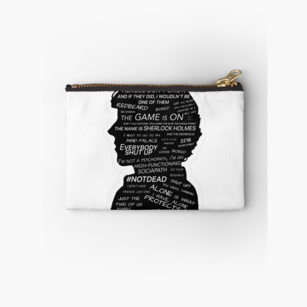 Item preview, Sherlock Holmes Quote Silhouette | BBC Sherlock Inspired Detective Fan Art designed and sold by suh shop.