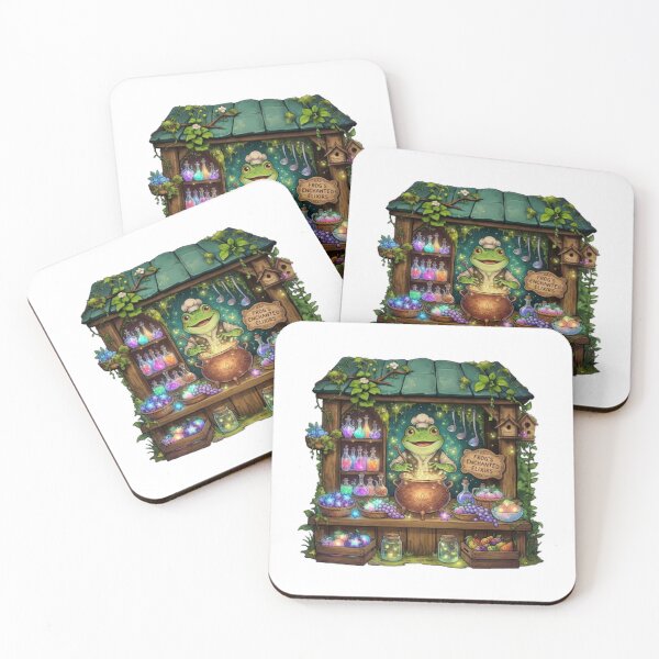 Item preview, Frog's Enchanted Elixirs | Magical Potion Shop | Cozy Woodland Apothecary | Cottagecore Fantasy Market | Whimsical Frog Sticker designed and sold by MrDev.