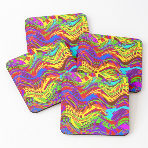 Item preview, Psychedelic Rainbow Fluid Waves designed and sold by VividEclipse.