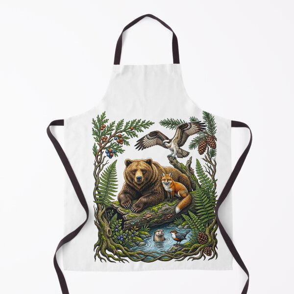 Item preview, Wild Forest Bear And Fox Eagle otter designed and sold by TeeARTHY.